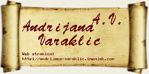 Andrijana Varaklić vizit kartica